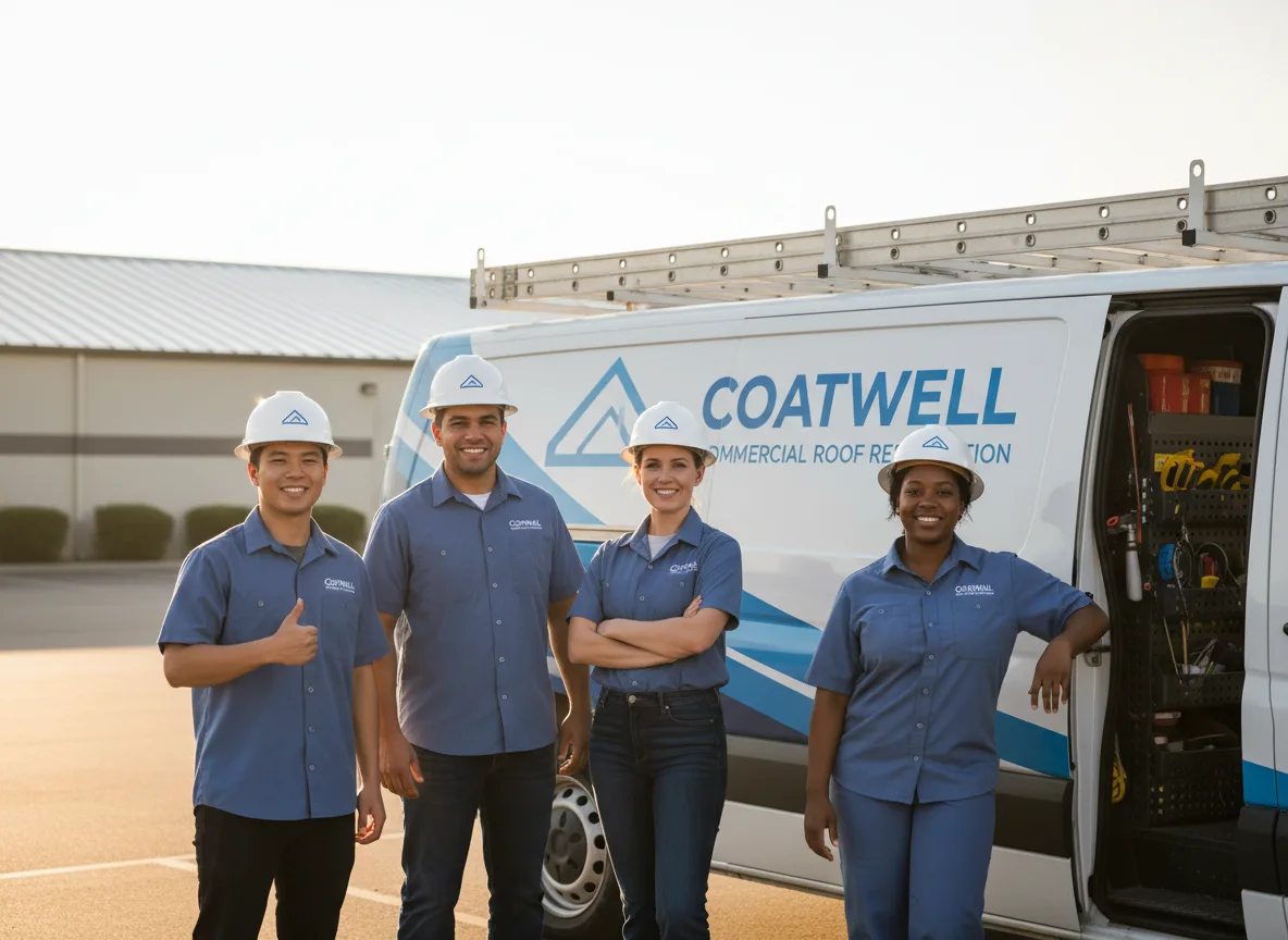 Commercial roof coating company in Royal, IL